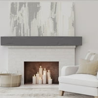 Ekena Millwork 6 H 6 D 36 W Pecky Cypress Fau Wood Kamin Mantel, star cedra