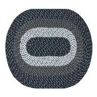 Pleteni tepih od 42 66 polipropilena, za unutarnju upotrebu, za odrasle-tamnoplava traka