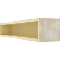 Ekena Millwork 6 H 10 d 60 W Pecky Cypress Fau Wood Kamin Mantel, bijelo oprano