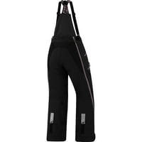 Ženske hlače za motorne sanke s toplinskom izolacijom, crne prigušene naramenice S naramenicama - 220325-1084-04