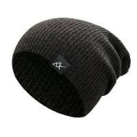 Šeširi za muškarce hip hop pleteni šešir od akrilnih vlakana koji zadržava toplinu zimska bejzbolska kapa kapa kao što je prikazano