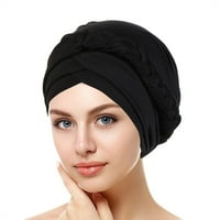 Šeširi za žene modni odjevni pokrivala za glavu etnički omot za kosu šešir unaprijed vezan pletenicom Šeširi bejzbol kape kaubojski