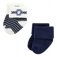 Pamučne čarape za novorođenčad i frotirne čarape za dječake, 12 pakiranja, 6 mjeseci