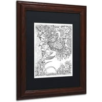 Zaštitni znak likovna umjetnost Vile i šumska stvorenja 6 Canvas Art by Kcdoodleart Black Matte, drveni okvir