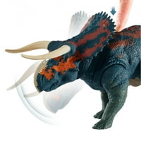 Dinosauri Jurskog svijeta natječu se s dvostrukim napadom dinosaura Nasutoceratopsa