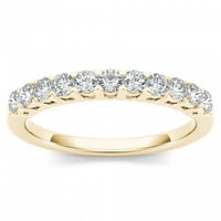 Zaručnički prsten od žutog zlata od 10 karata s dijamantom od 38 karata