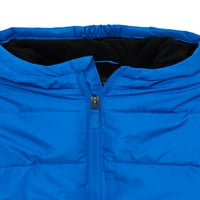 Swiss Tech Boys Boys Winter Puffer jakna s kapuljačom, veličine 4- & Husky