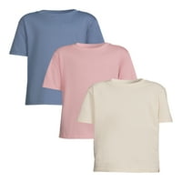 Majica za dječake s kratkim rukavima, 3 pakiranja, veličine 4 i haskija