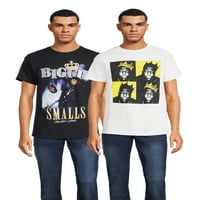 Majice Notorious B. I. G. Men 's & Big men' s Biggie Graphic, 2 kutije, veličine S-3XL