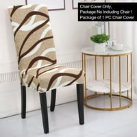 Jedinstvene ponude elastične kratke stolice za blagovaonicu set od 4, kaki i smeđa