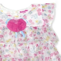 Nannette Toddler Girl Cvjetni set Tulle Capri, veličina 2T-4T