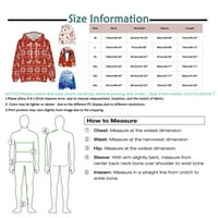 Rasprodaja božićnih modnih printova labavi muški i ženski džemperi s kapuljačom s dugim rukavima u bež boji u boji