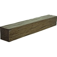 Ekena Millwork 8 H 10 D 72 W Riverwood Fau Wood Kamin Mantel, Premium Hickory