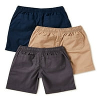 Wonder Nation Boys Svakodnevno vuče kratke hlače, 3-pack, veličine 4- & Husky