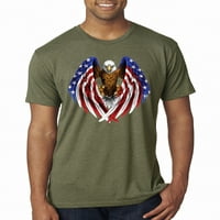 Američka Američka ponosna muška majica, 2-inčna, vojna Zelena, Američka, Američka, Američka, Američka, Američka, Američka, Američka,