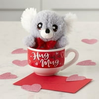 Način da proslavimo plišanu igračku za Valentinovo u šalici za juhu, koala medvjed