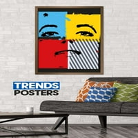 Međunarodni trendovi podebljane boje - ženski zidni poster 24,25 35,75.75 verzija u brončanom okviru