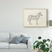 Zaštitni znak likovna umjetnost 'Zebra skica' platno umjetnost Ethana Harpera