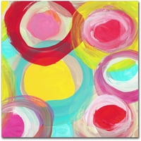 Zaštitni znak likovna umjetnost 'Šareni sunčani krugovi Trg 5' Platno umjetnost Amy Vangsgard