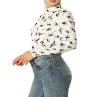 Jedinstvene ponude Elegantna bluza s cvjetnim printom ženskog cvjetnog tiska