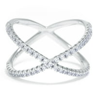 Ženski prsten od čistog srebra & & Criss Criss Criss za žene