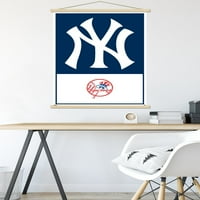 New York Yankees - Poster zida logotipa s magnetskim okvirom, 22.375 34
