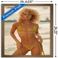 Sports Illustrated: SwimCuit Edition - Plakat Jasmine Sanders Wall, 14.725 22.375 uokviren