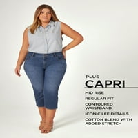 Ženske Capri hlače u veličini u veličini Plus srednje veličine redovnog kroja