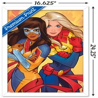Comics of the comics-Miss Marvel - tim of the Mens zidni Poster, 14.725 22.375