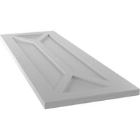 Ekena Millwork 15 W 61 H TRUE FIT PVC SAN CARLOS misija misije Stil Fiksni montirani roleri, pripremljeni