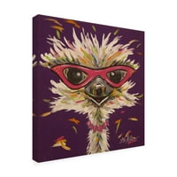 Hippie Hound Studios 'Canvas Art Ostrich Gladys'