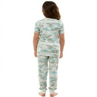 Derek Heart Camo Print podudaranje obiteljske pidžame Kid's Unise set odjeće za spavanje, 2-komad, veličine XS-XL