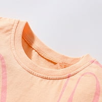 Bluze za djevojčice s printom životinja iz crtića, ležerna odjeća s okruglim vratom i kratkim rukavima, majice