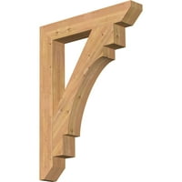 Ekena Millwork 1 2 W 36 D 48 H Merced Slat Smooth Bracket, zapadni crveni cedar