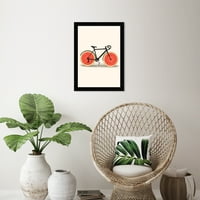 Wynwood Studio ispisuje jagoda Bike i kuhinja plodove zidne umjetničke platneno platno ispis crvena pastel crvena 13x19