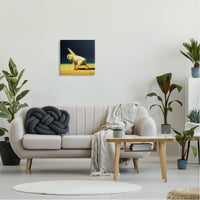 Stupell Industries Detaljno istezanje joga pilića Slikanje ptica platno zidna umjetnost, 17, dizajn Lucia Heffernan