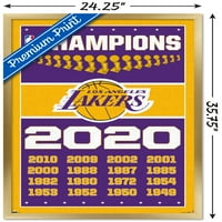 Los Angeles Lakers - Poster Wall Champions, 22.375 34