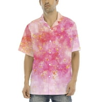 Muška modna bluza, top s tropskim printom, Havajska ljetna košulja, muške košulje s printom, odjeća za plažu na kopčanje kratkih