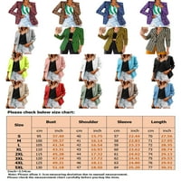 Ženski Blazer u A-listi Poslovni sakoi s dugim rukavima s jednim gumbom radna gornja odjeća s otvorenim prednjim dijelom kardigan