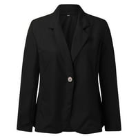 Odijelo za žene gornji kaput dugih rukava jednobojni kardigan s otvorenim prednjim dijelom lagani Kaputi radni uredski sako jakna
