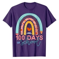 Grafičke majice za muškarce Sretan 100. rođendan škole, dani učitelja, modne kratke majice za muškarce