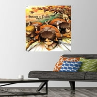 Napad na Titane-Zidni plakat s gumbima, 22.375 34