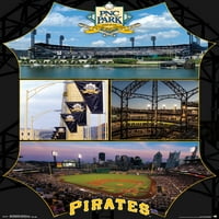 Pittsburgh Pirates-plakat na zidu u parku u parku, 22.375 34