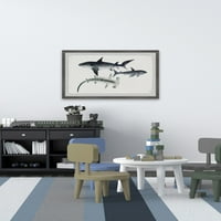 Uokvirena zidna umjetnost Sivi morski psi Marmont Hill
