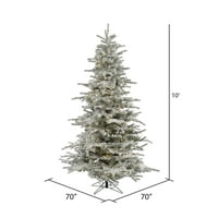 Umjetno božićno drvce od 10 ' inča, čisto bijela LED svjetla s jednim oblikom