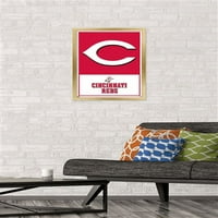 Cincinnati Reds - Poster zida logotipa, 14.725 22.375 uokviren