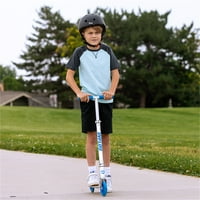Skuter za djecu u dobi od 4-9 godina, 5 LED trepćući kotači Uniseks Dječji skuter, srebro