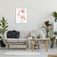 Stupell Industries jednostavne ružičaste latice cvijeća procvjeta ilustracija 30, dizajn Kelley Talent