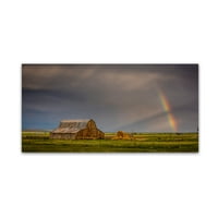 Zaštitni znak likovna umjetnost krajolik platno umjetnost 'Rainbow Barn' Dan Ballard