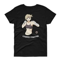 Majica za kickbokser Anime Girl The mumbo majica za borilačke vještine Crna 3 inča